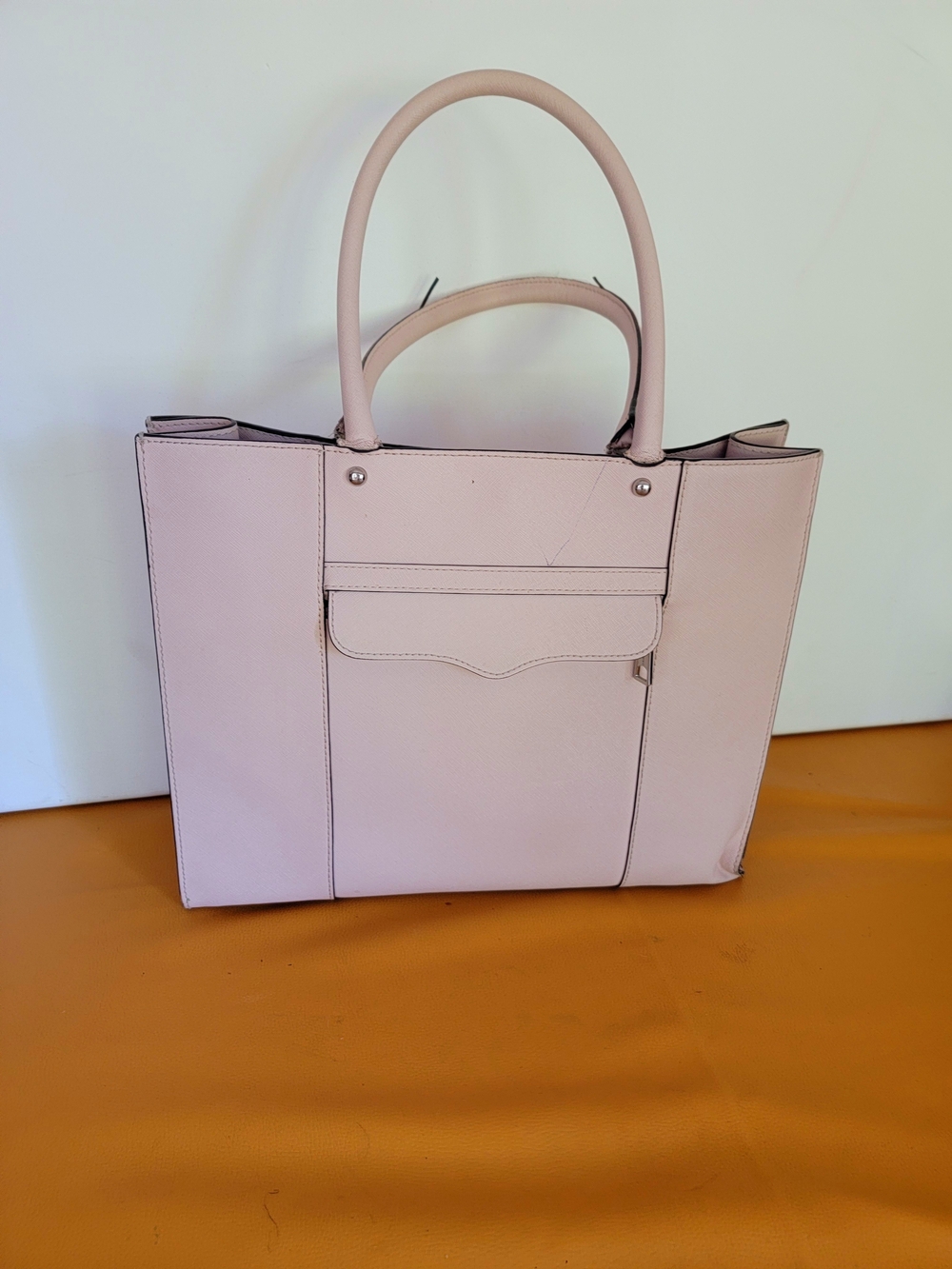 Women’s Structured Tote Bag in Pale Pink - RebeccaMinkoff